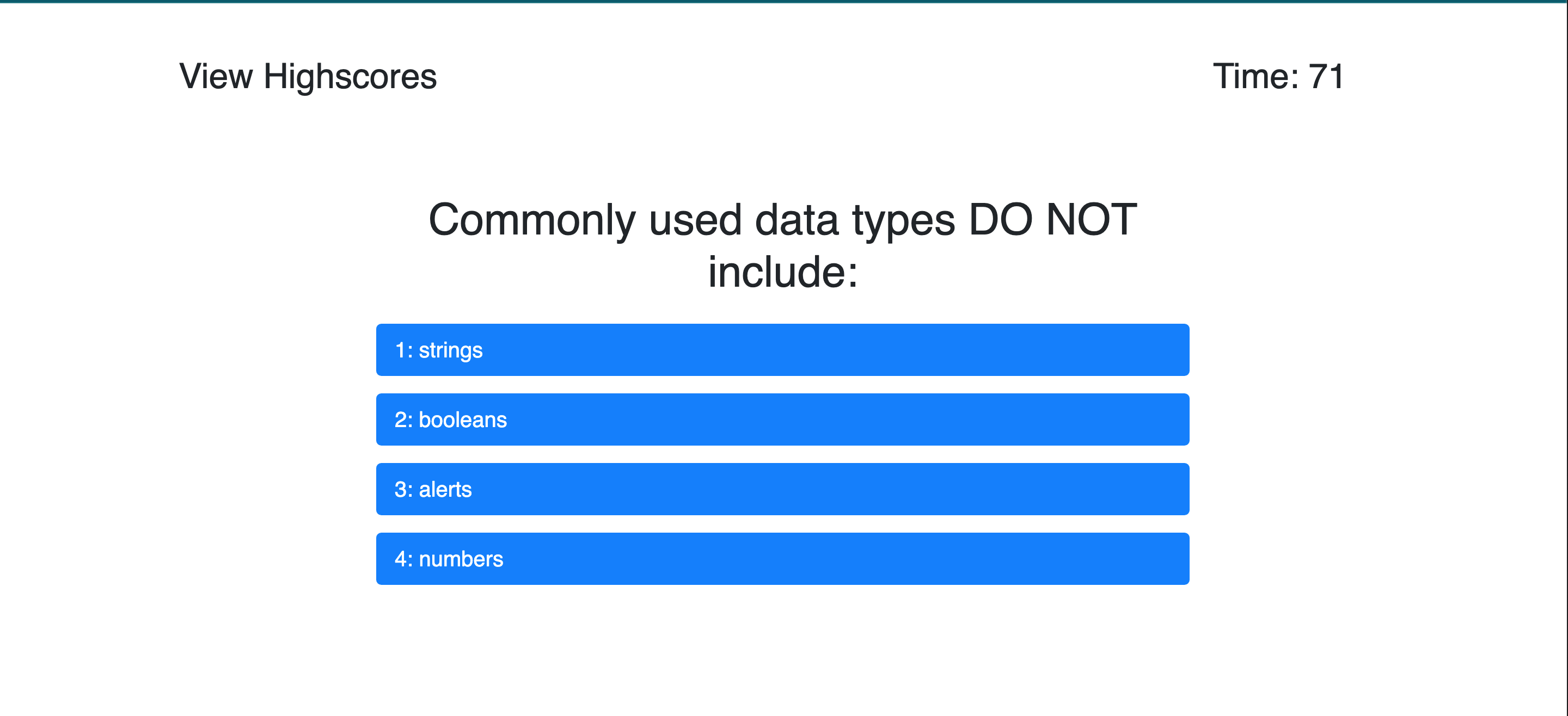 coding quiz